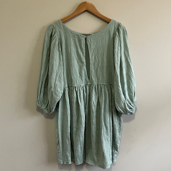 Free People Beach Get Obsessed babydoll tunic dress teal size small - Picture 7 of 10
